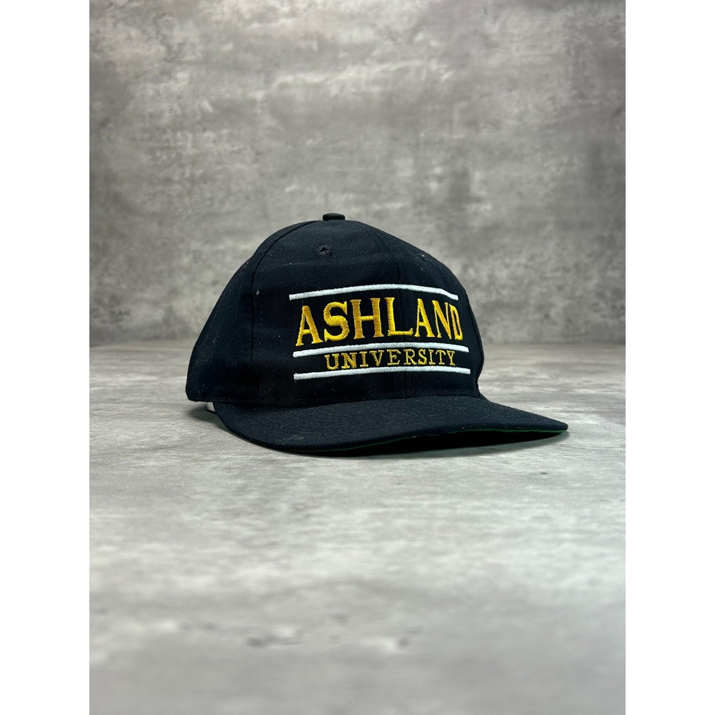 Vintage 90s Ashland University NCAA Embroidered Spellout Snapback Hat OSFA