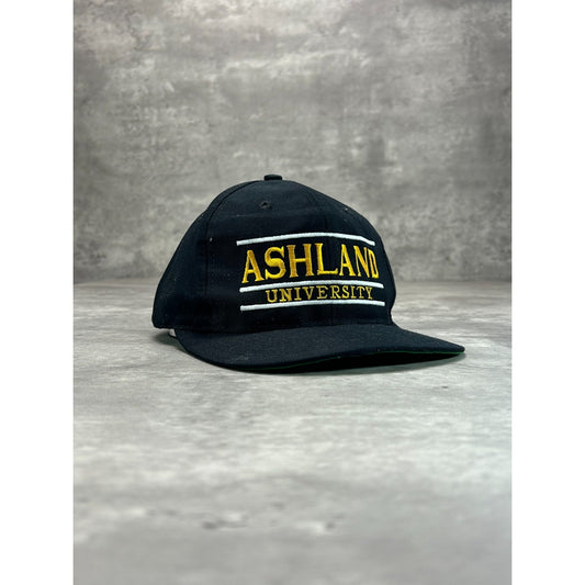 Vintage 90s Ashland University NCAA Embroidered Spellout Snapback Hat OSFA