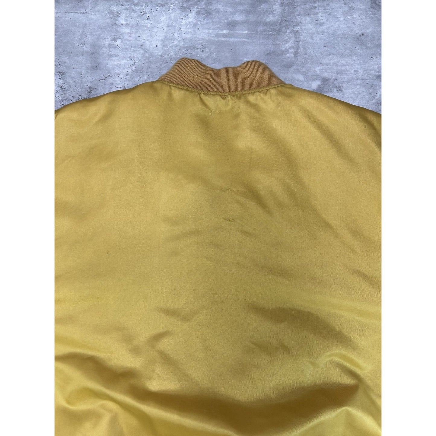Vintage Y2K Southpole Nylon Full Zip Bomber Jacket Size XL Yellow