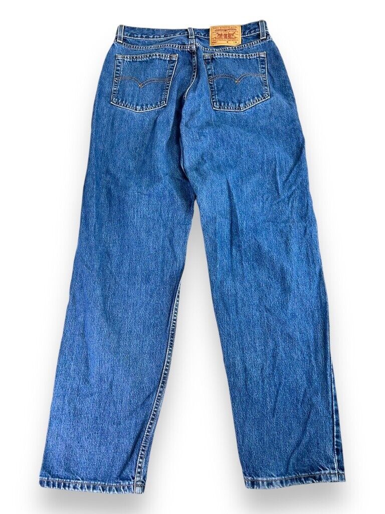 Vintage Levis 560 Red Tab Dark Wash Denim Pants Size 32W Blue