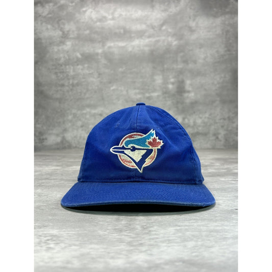 Vintage 90s Toronto Blue Jays MLB Embroidered Logo Snapback Hat OSFA Blue