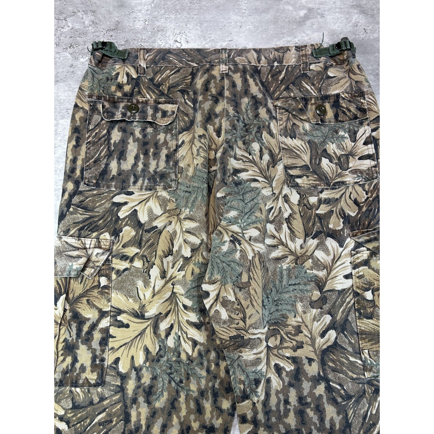 Vintage 90s Kleine Camo Tactical Hunting Cargo Pants Size 38 Green/Brown