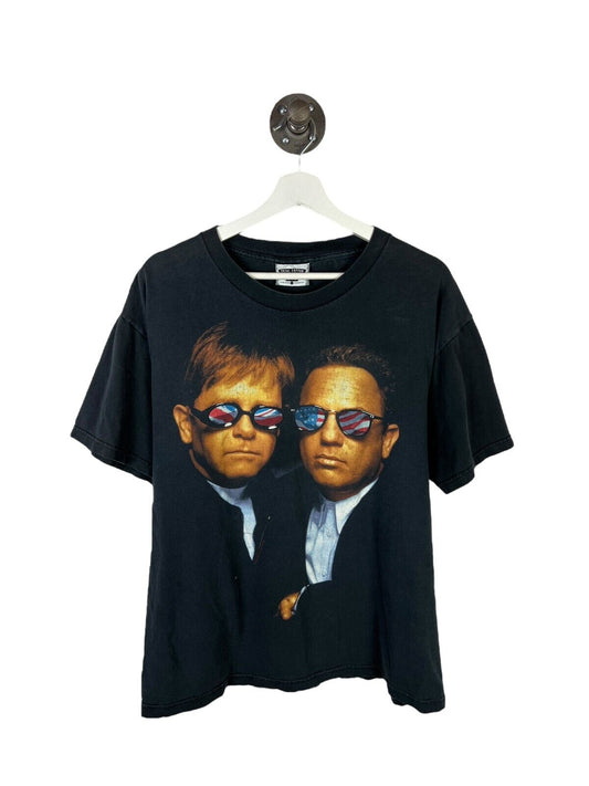 Vintage 1995 Elton John Billy Joel Spring Of 95 Tour Music T-Shirt Size Large
