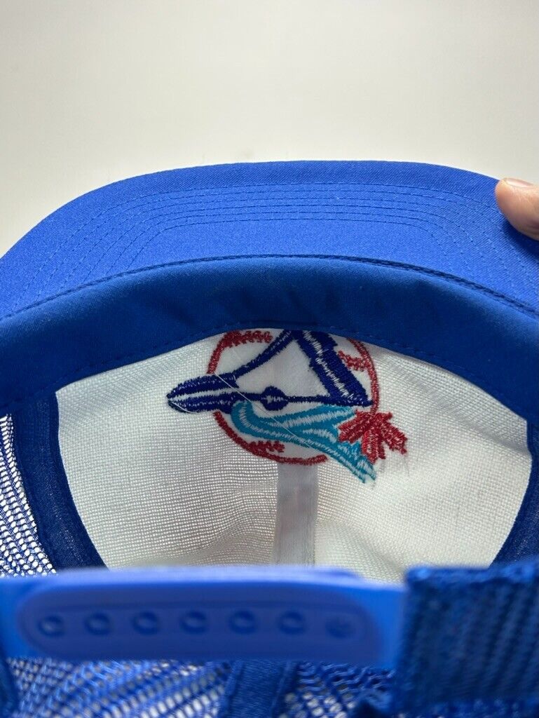 Vintage Toronto Blue Jays MLB Embroidered Logo Trucker Snapback Hat OSFA