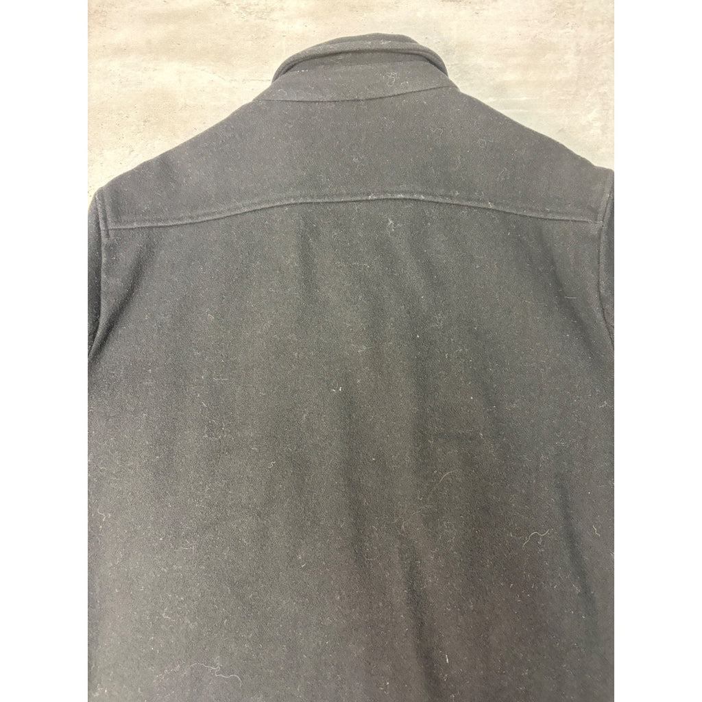 Vintage Gap Heavyweight Full Zip Black Collared Jacket Size Large