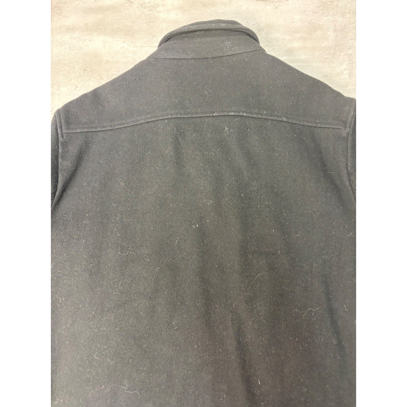 Vintage Gap Heavyweight Full Zip Black Collared Jacket Size Large
