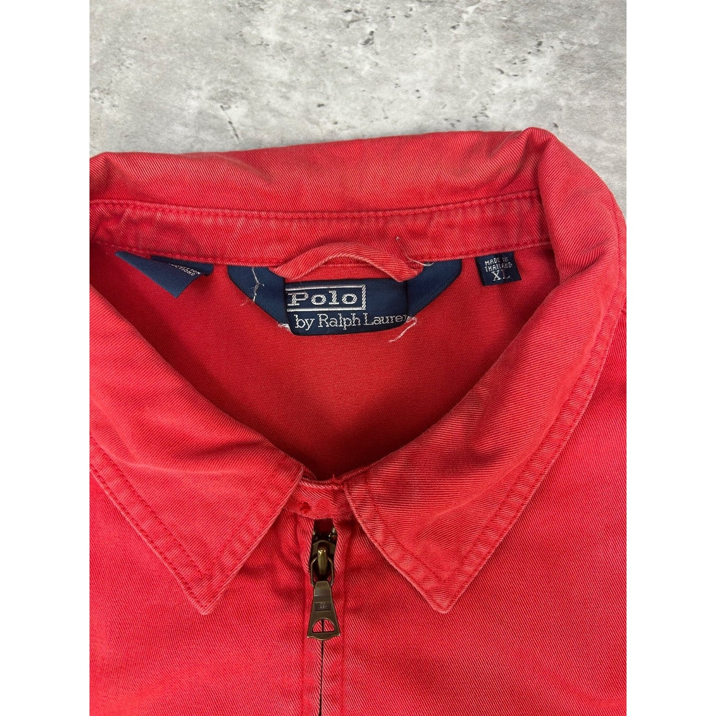 Vintage Polo Ralph Lauren Embroidered Pony Harrington Jacket Size XL Red