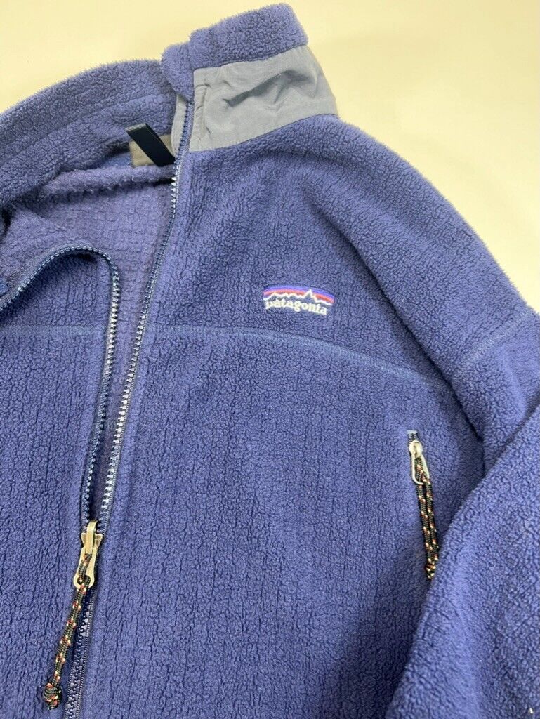 Vintage 90s Patagonia Regulator Fleece Full Zip Sweatshirt Sz Large Made In USA