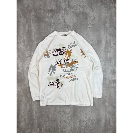 Vintage Y2K Marithe + Francois Girbaud MF+G Long Sleeve Graphic T-Shirt Size Large