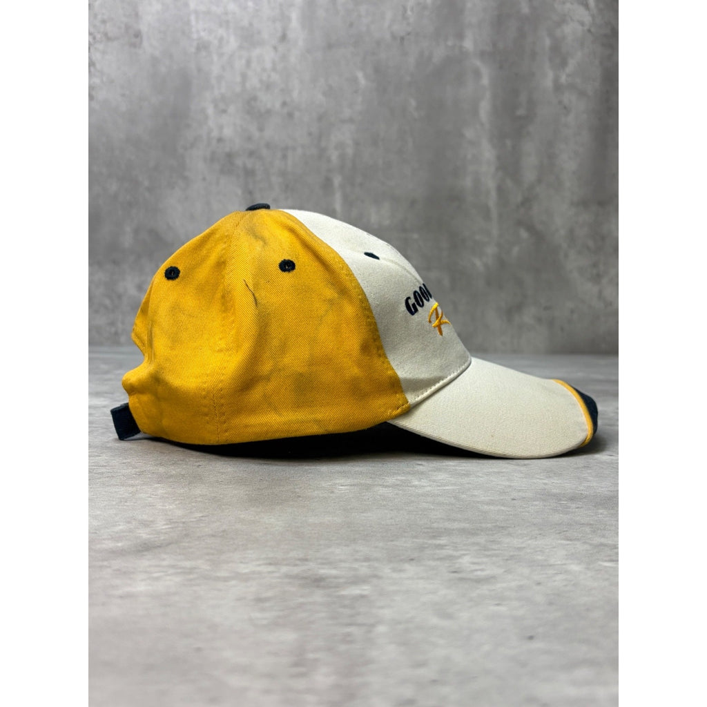 Vintage Goodyear Racing Embroidered Spellout Logo Nascar Strapback Hat OSFA