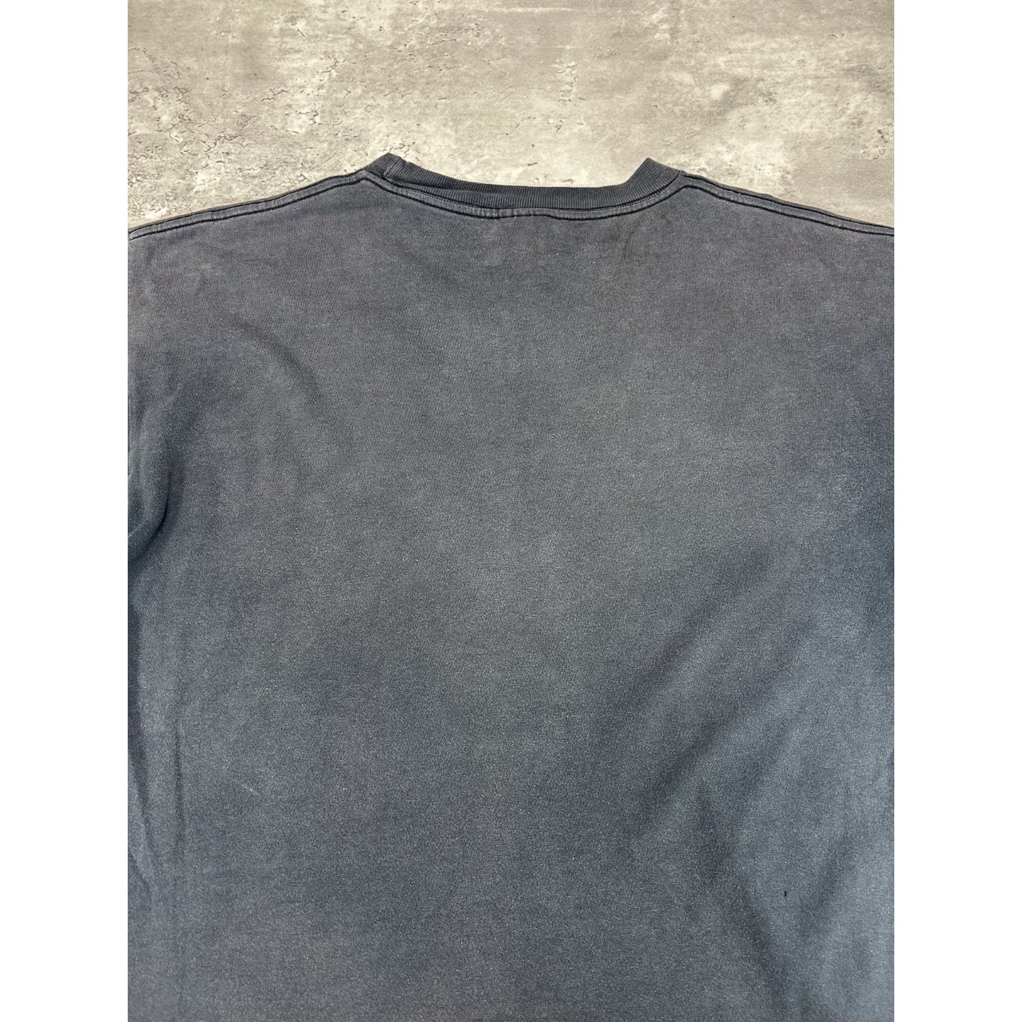 Vintage 90s Starter Graphic Classic Logo Faded T-Shirt Size Large Black