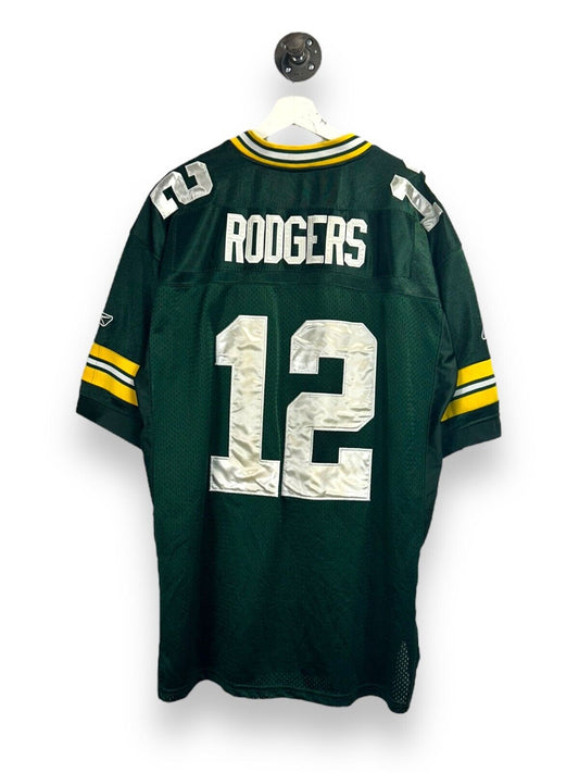 Vintage Aaron Rodgers #12 Green Bay Packers NFL Reebok Jersey Size 54 3XL