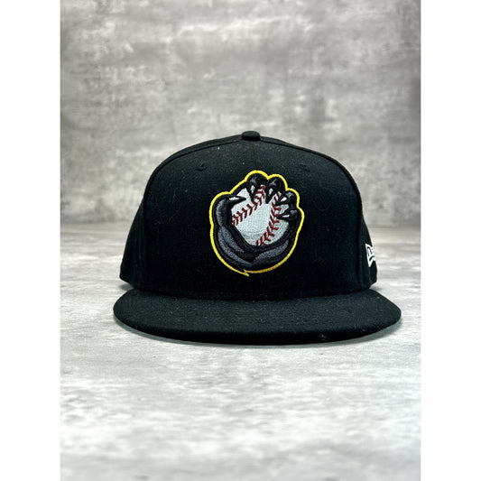 Quad Cities River Bandits MiLB Embroidered Logo Baseball Fitted Hat 7 1/2