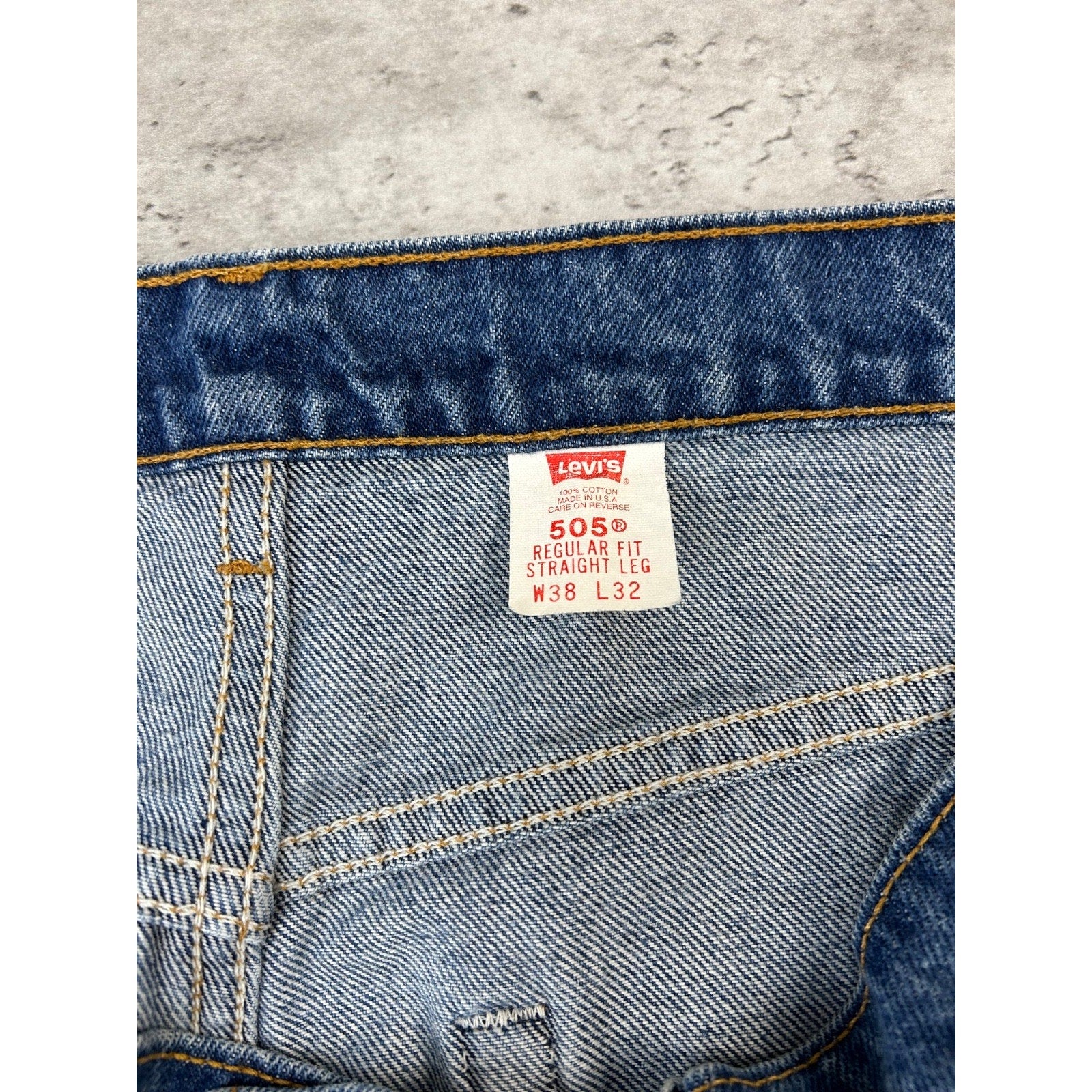 Vintage 90s Levis Red Tab Dark Wash Blue Denim Pants Size 37