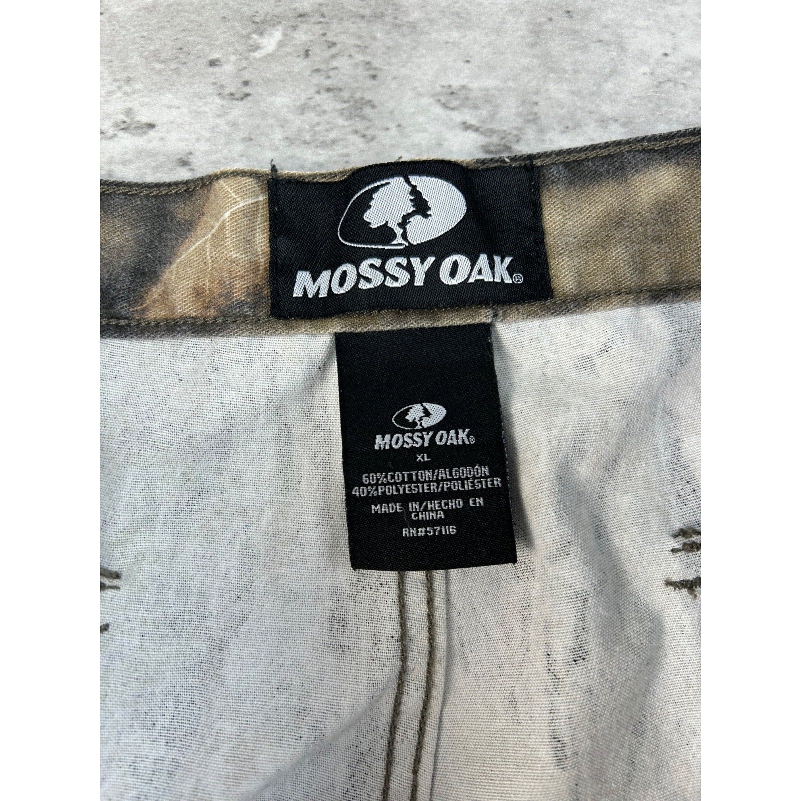 Vintage Women's Mossy Oak Tree Camo Hunting Cargo Pants Size XL