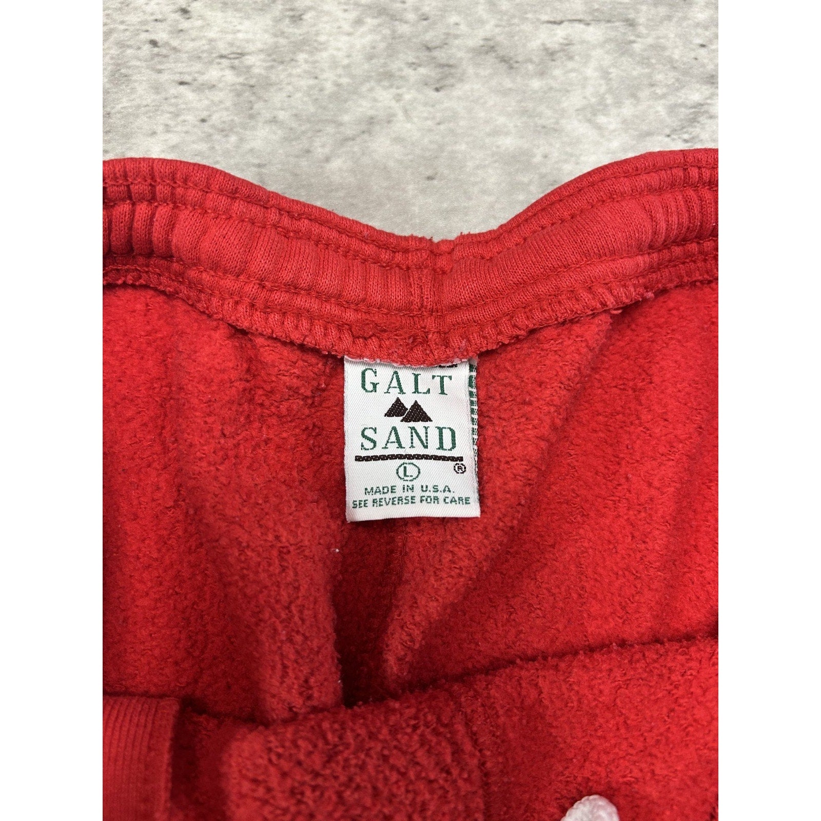 Vintage 90s Indiana Hoosiers NCAA Graphic Spellout Sweat Pants Size Large Red