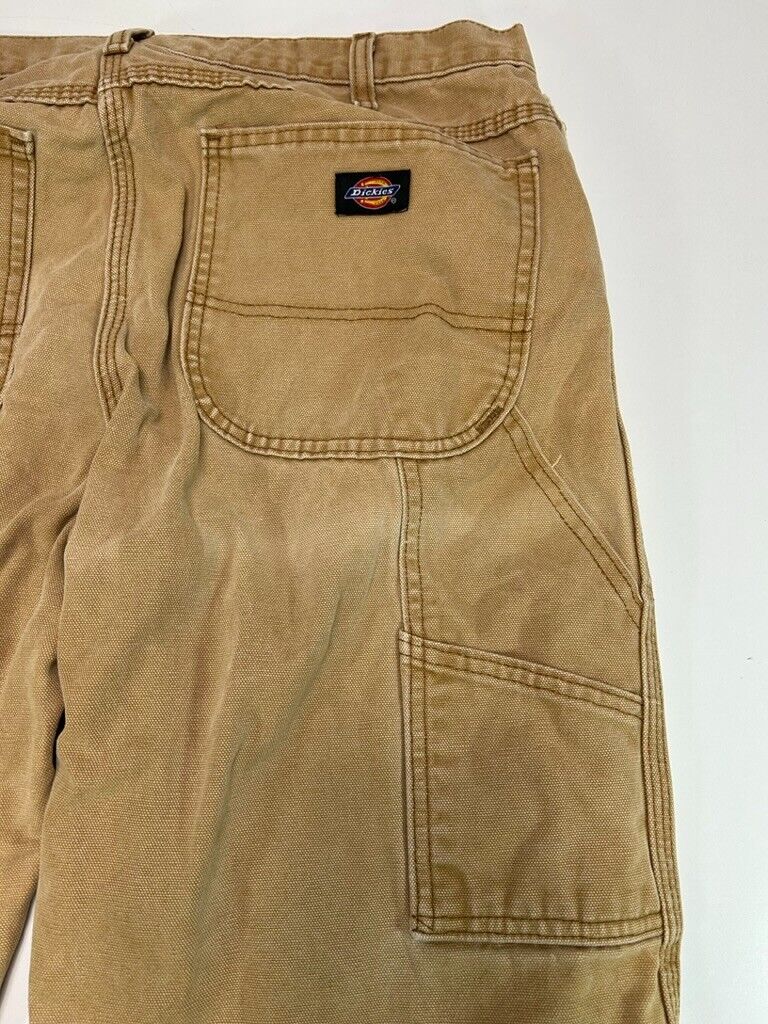 Dickies Canvas Work Wear Carpenter Pants Size 34W Beige