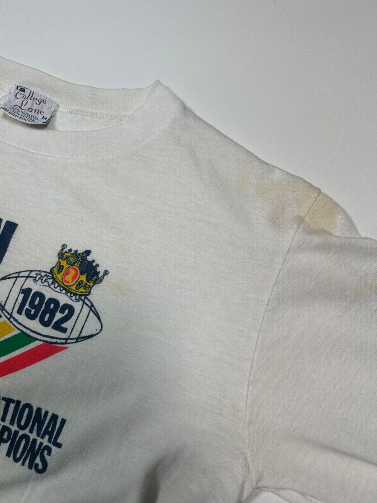 Vintage 1982 Penn State Nittany Lions National Champs FootballT-Shirt Medium 80s