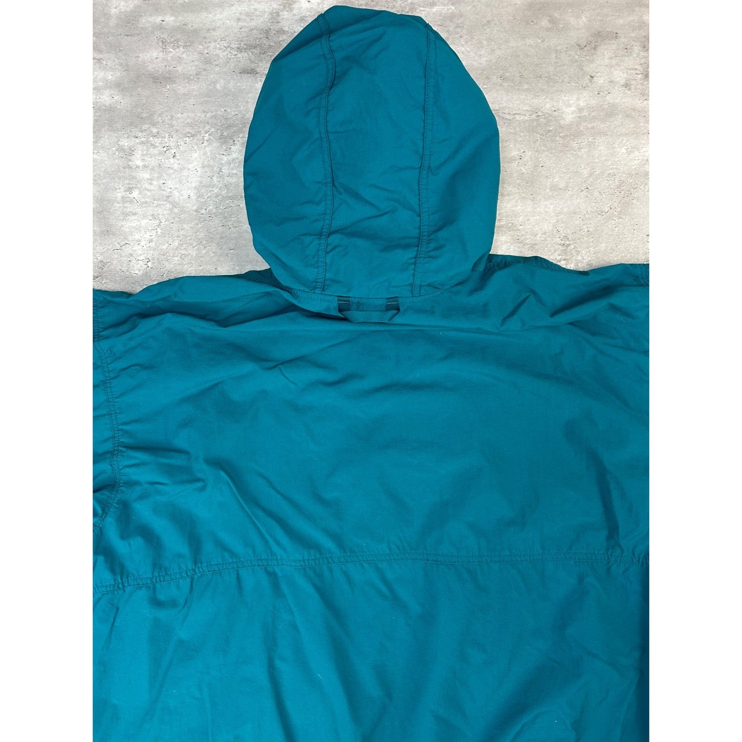 Vintage 90s Patagonia 1/2 Zip Pullover Hooded Anorak Windbreaker Jacket Sz Large