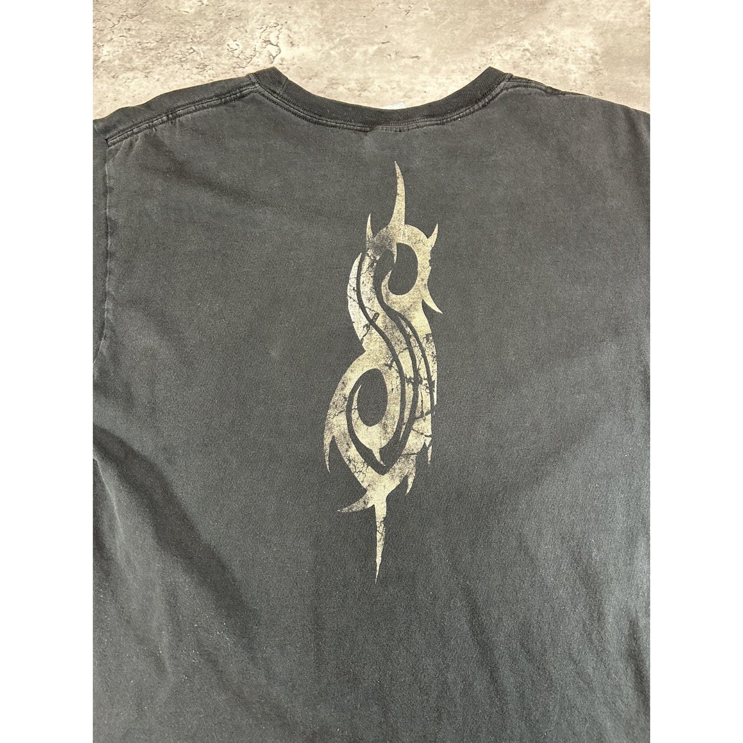Vintage Slipknot Heavy Metal Music Band T-Shirt Size Medium Black