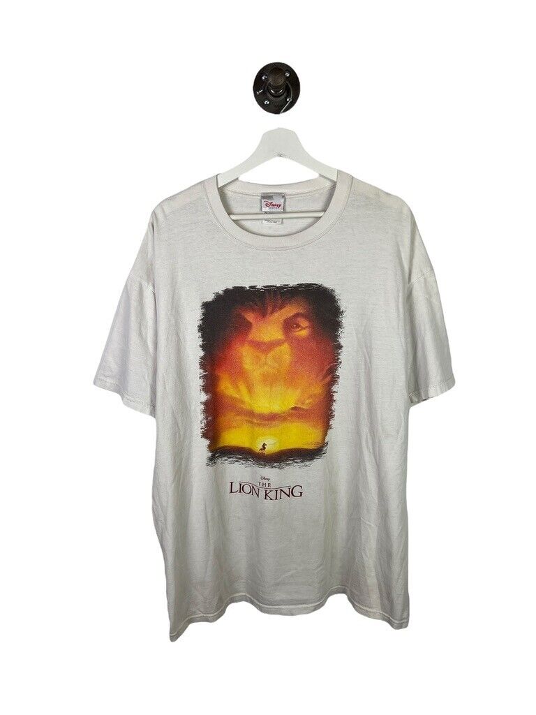 Vintage Disney The Lion King Graphic Movie Promo T-Shirt Size 2XL White