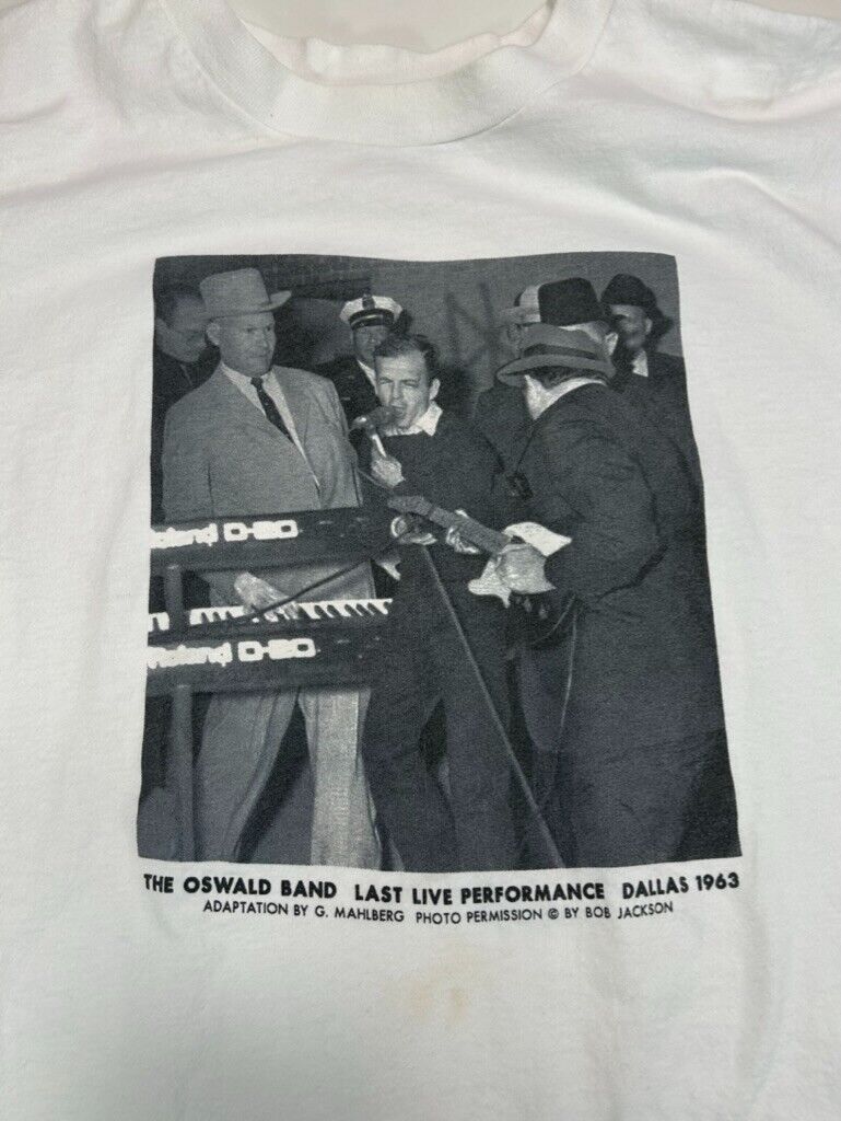 Vintage 90s Lee Harvey Oswald Oswald Band Last Performance Graphic T-Shirt Sz XL