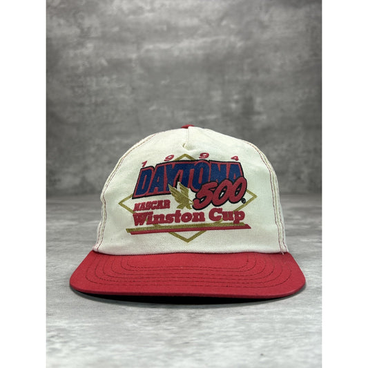 Vintage 1994 Daytona 500 Winston Cup Nascar Graphic Spellout Snapback Hat OSFA