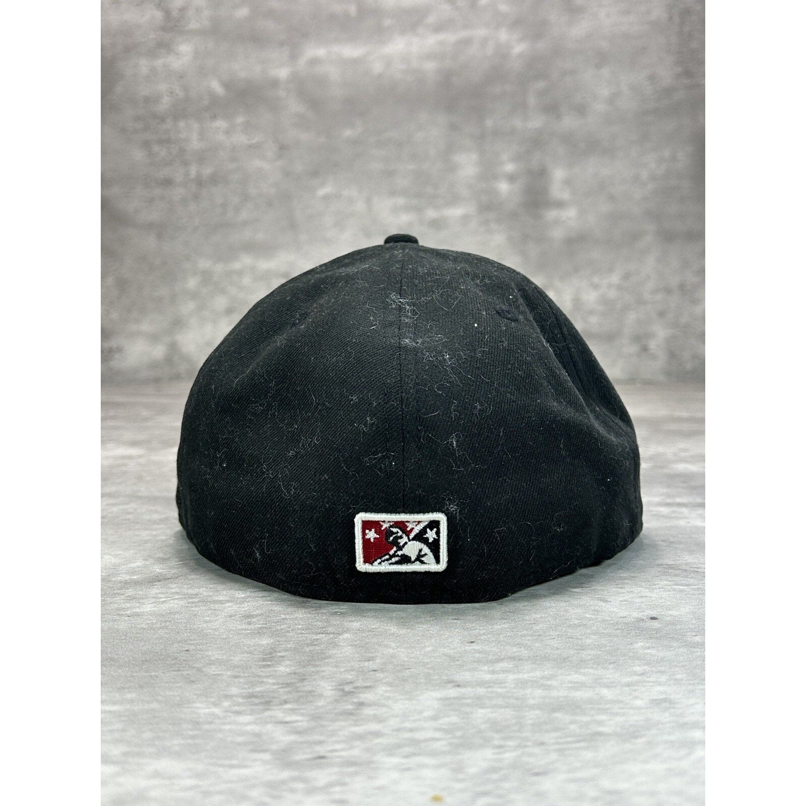 Erie Seawolves MiLB Embroidered Logo Baseball Fitted Hat OSFA Black