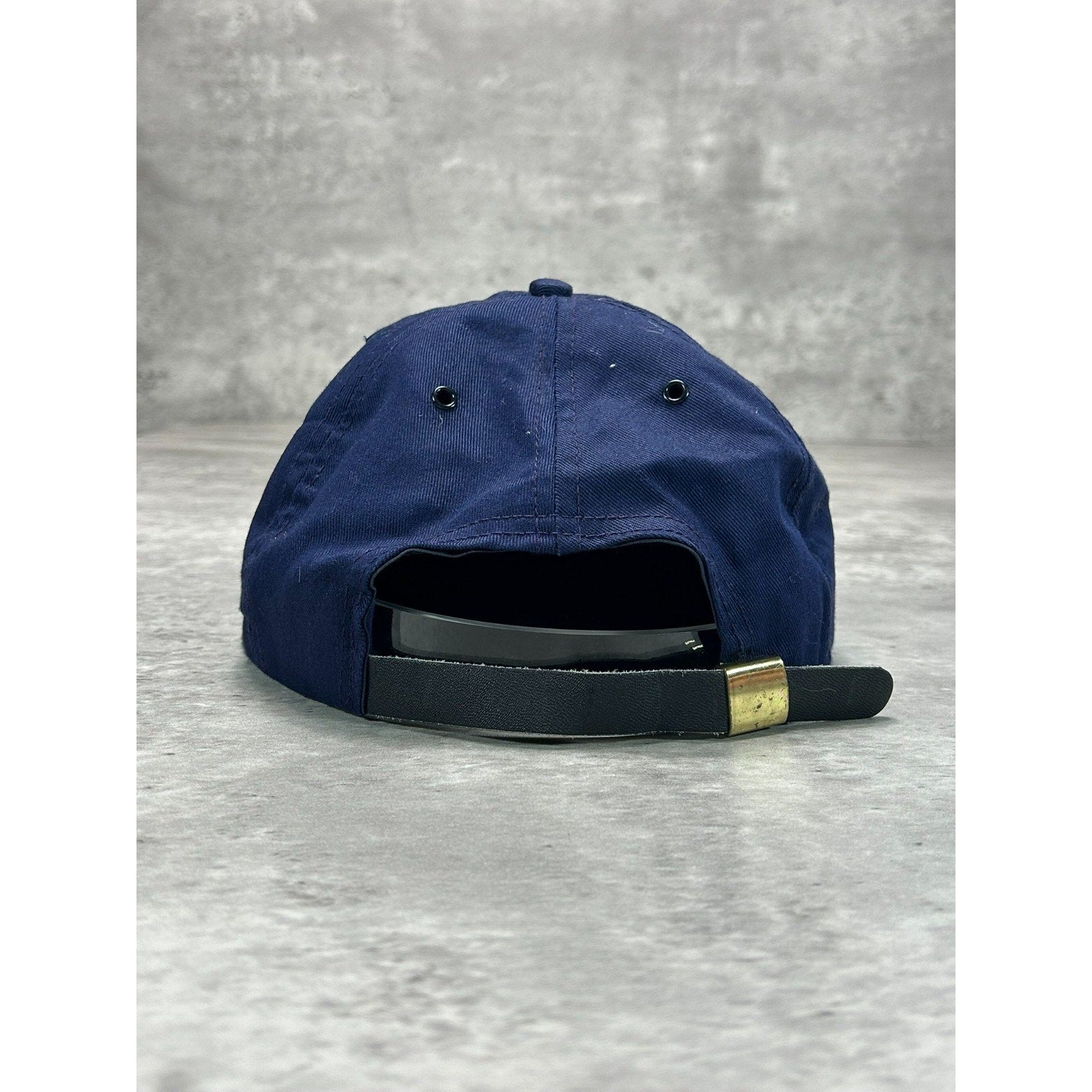 Vintage 90s The Disney Channel Embroidered Spellout Strapback Hat OSFA Navy Blue