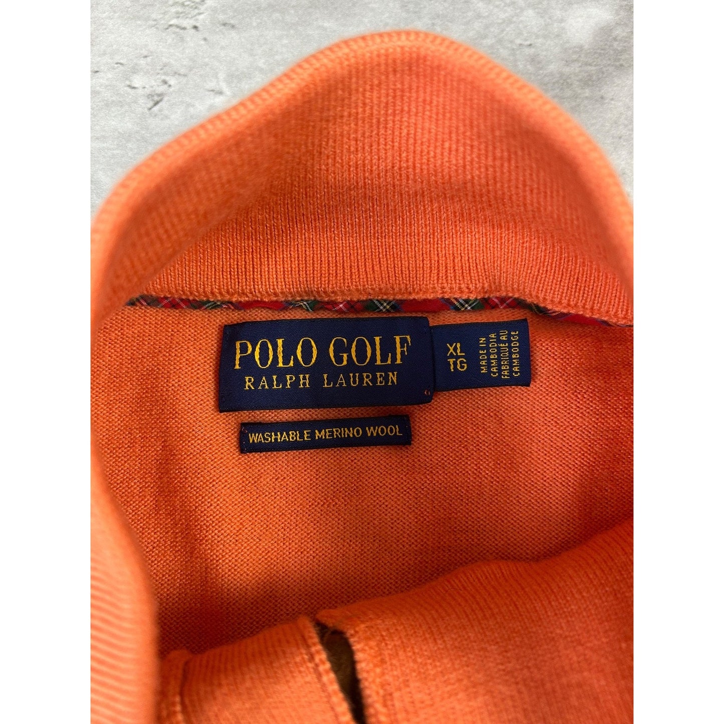 Vintage 1/4 Button Pullover Lightweight Knit Sweater Size XL