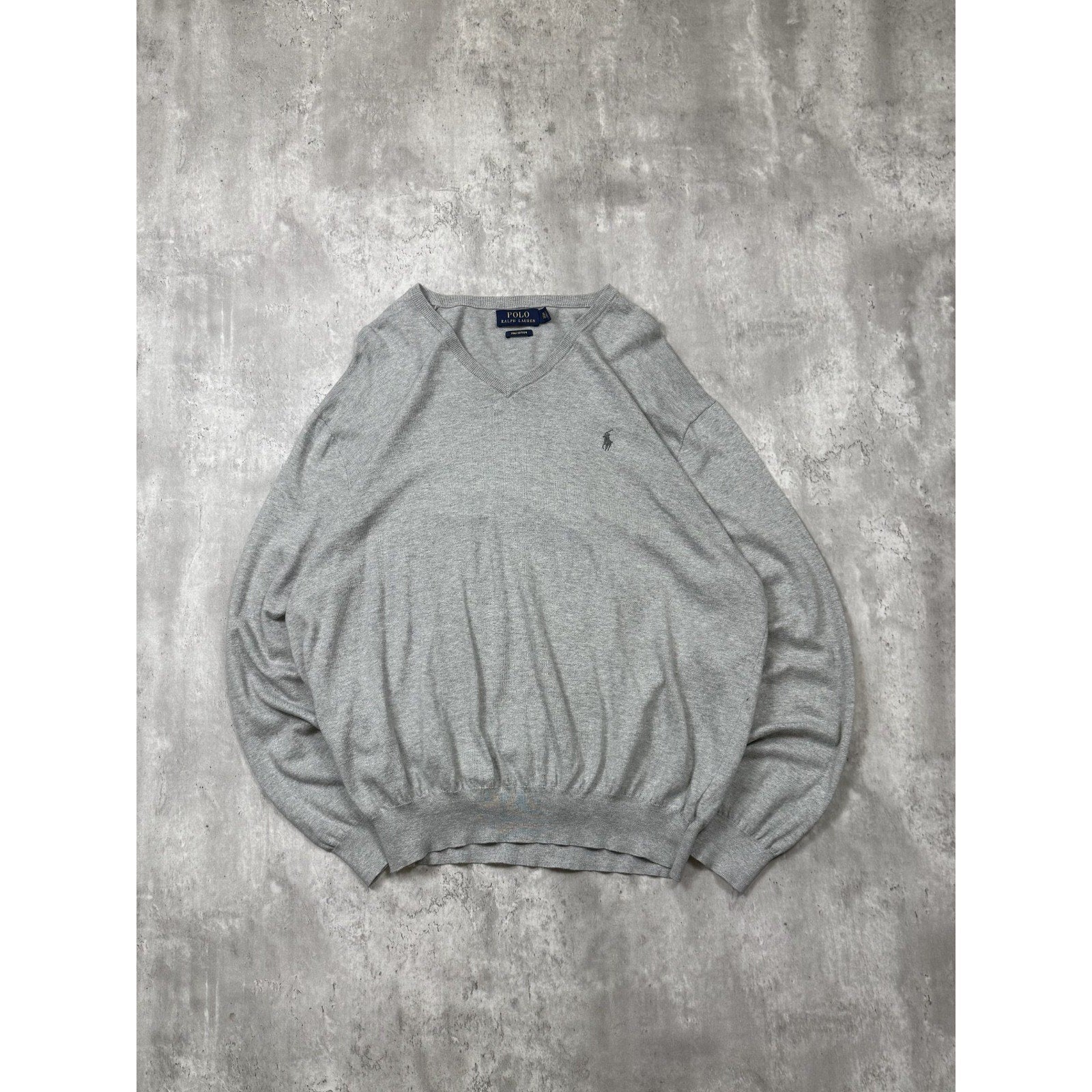Vintage Polo Ralph Lauren Embroidered Pony Lightweight Knit Sweater Size XL