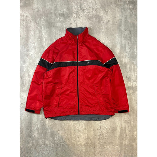 Vintage 2000s Nike Embroidered Swoosh Insulated Full Zip Jacket Size XXL