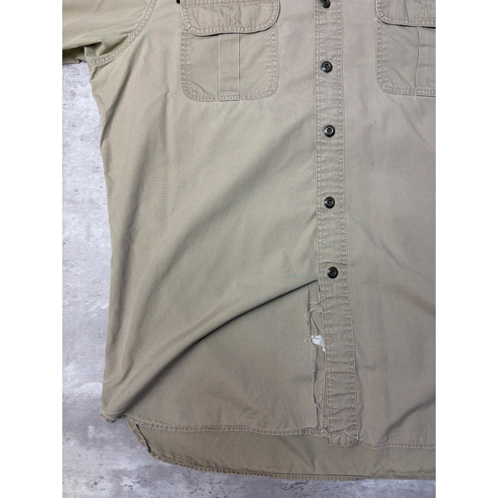 Vintage Polo Ralph Lauren Double Pocket Long Sleeve Button Up Shirt Size Large