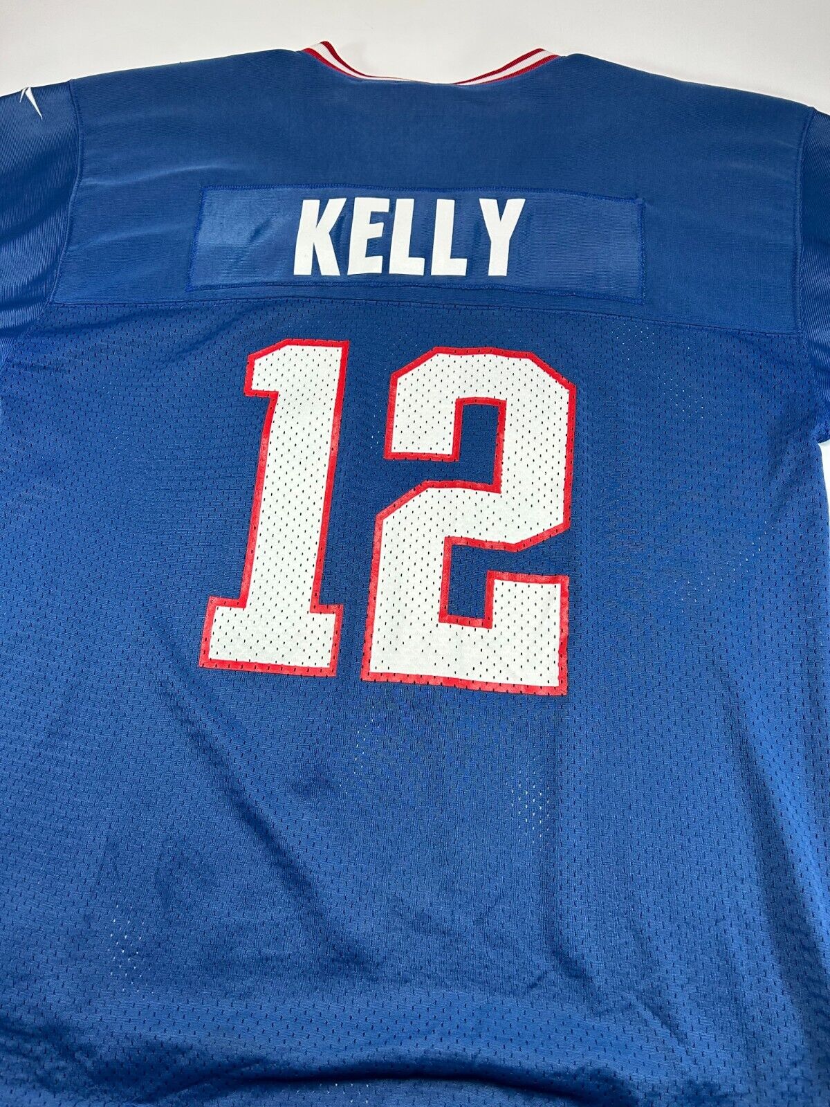 Vintage 90s Jim Kelly #12 Buffalo Bills NFL Reebok Football Jersey Size Large