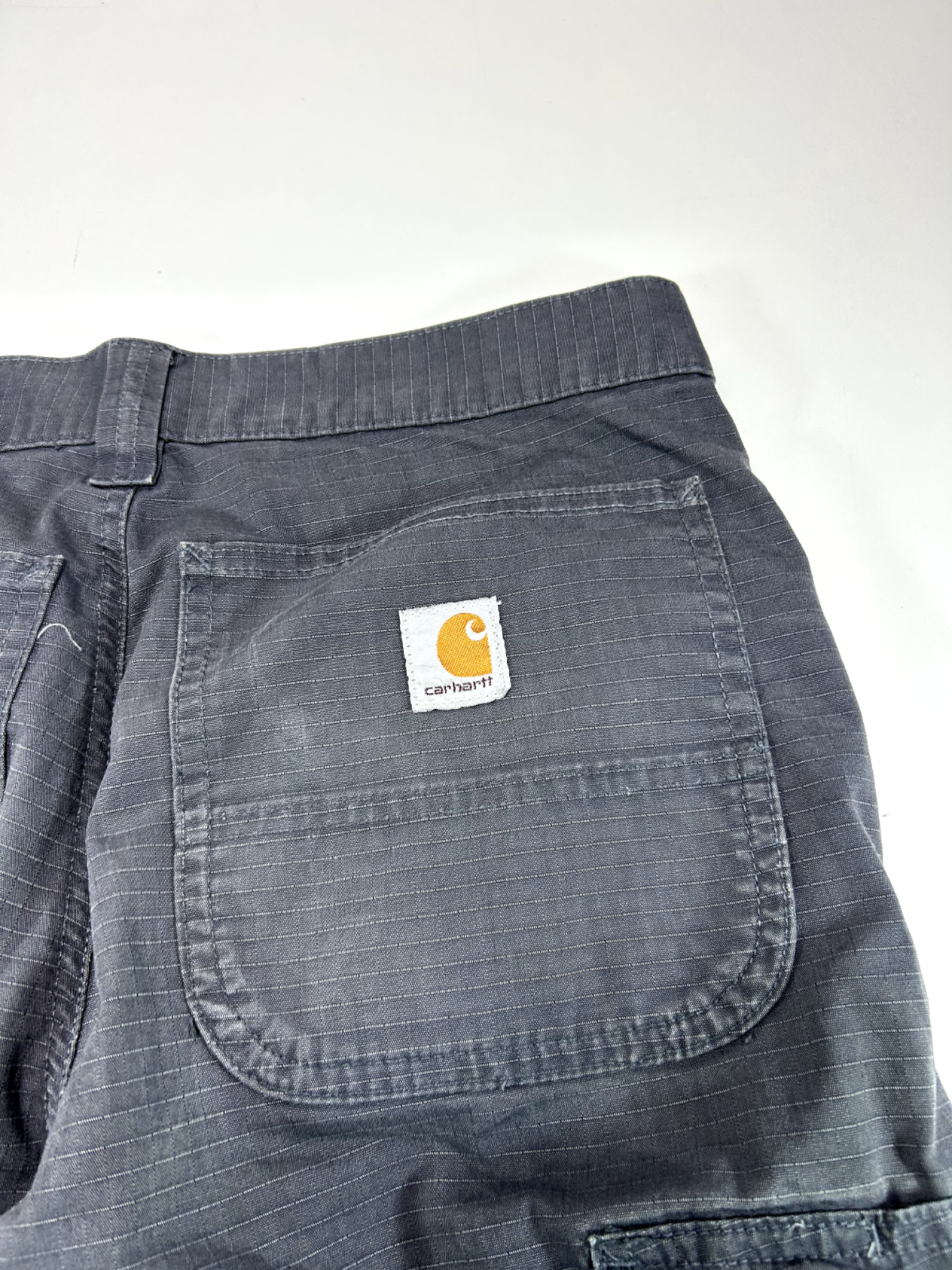 Carhartt Ripstop Work Wear Carpenter Cargo Double Knee Pants Size 30W Gray