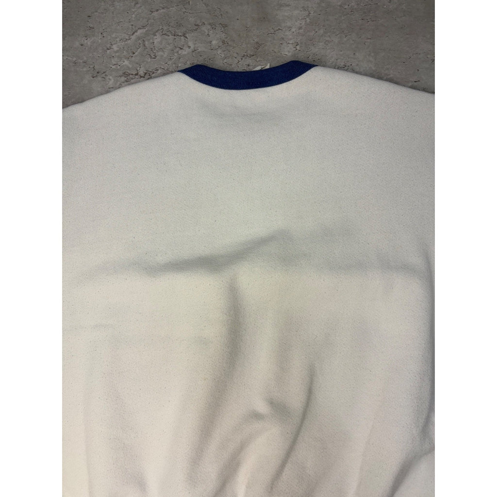 Vintage 80s Duke Blue Devils NCAA Puff Print Spellout Sweatshirt Size Large