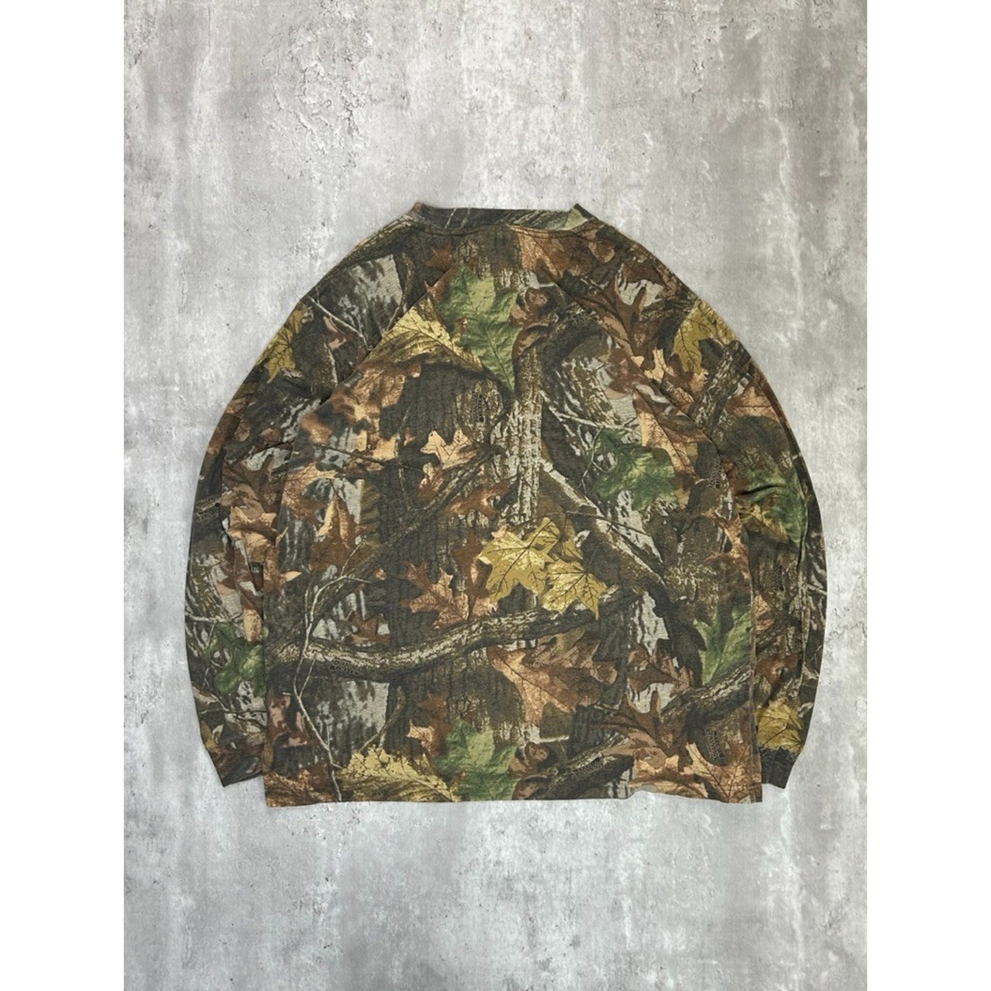 Vintage Advantage Timber Tree Camo Hunting Long Sleeve T-Shirt Size XL