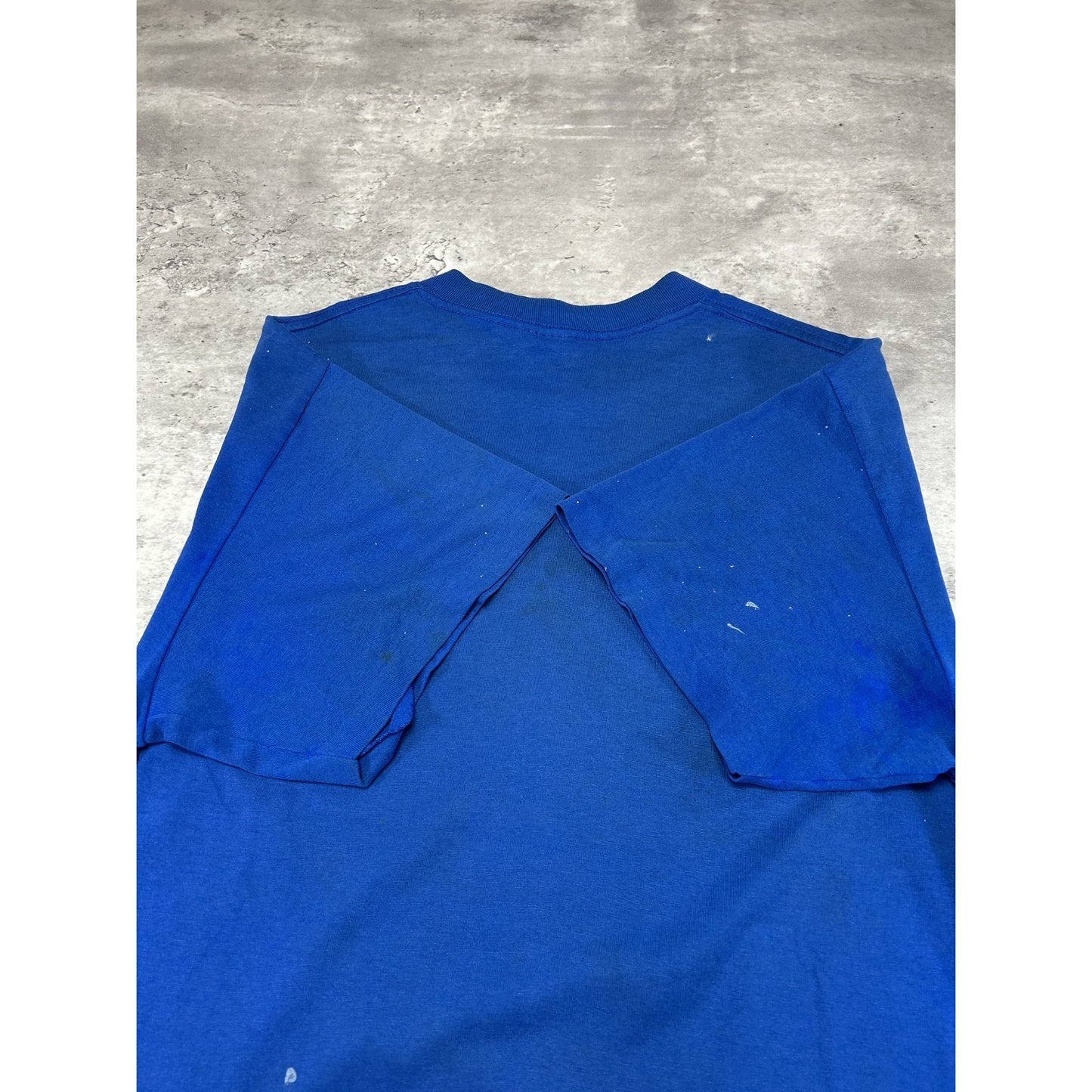 Vintage 1991 Beach Party Cartoon Graphic Distressed T-Shirt Size XL Blue