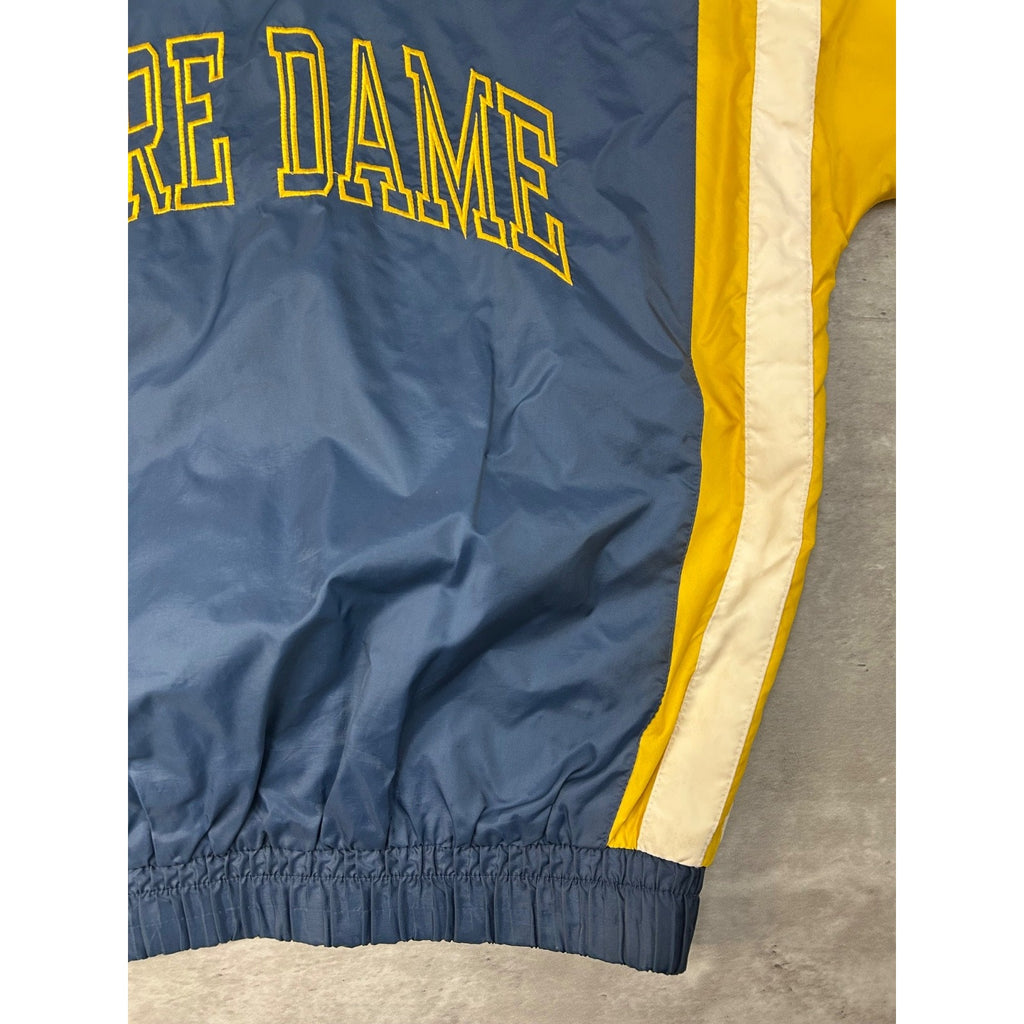 Vintage 90s Notre Dame Fighting Irish NCAA Starter Windbreaker Jacket Sz Medium