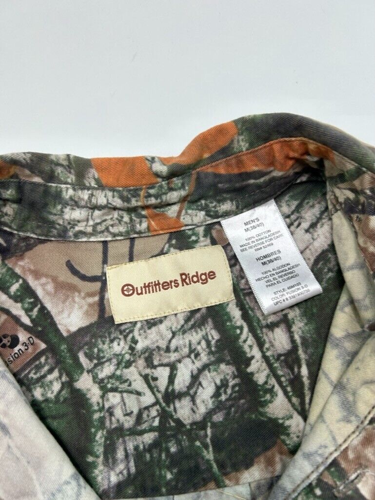 Outfitters Ridge Fusion 3D Tree Camo Button Up Shirt Size Medium