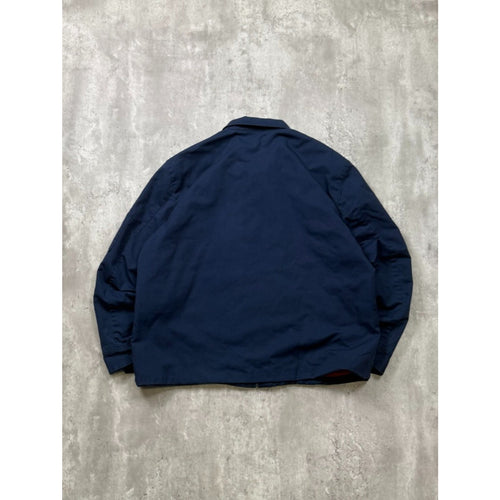 Vintage 1970s Harrington Navy Blue Workwear Style Jacket Size XL