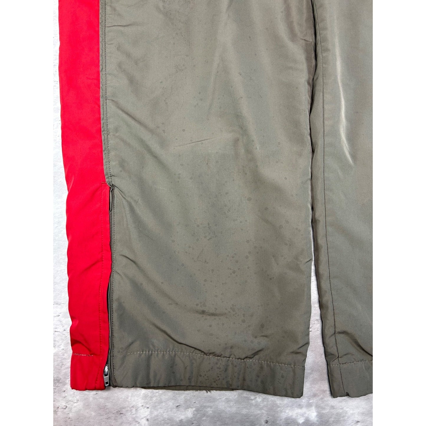 Vintage 2000s Nike Graphic Logo Two Tone Nylon Track Pants Size XL