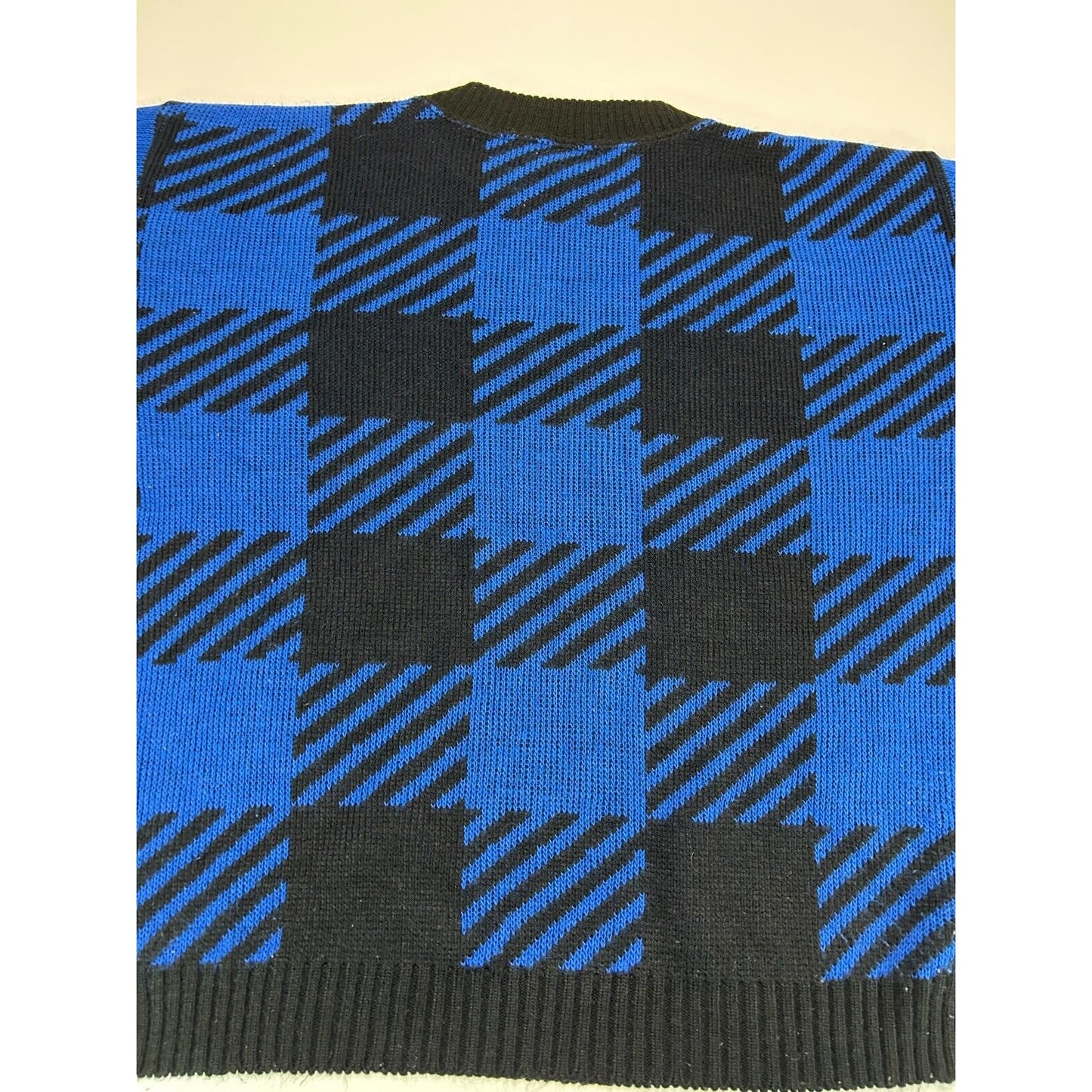 Vintage 90s Cabin Creek Geometric Print Pullover Knit Sweater Size Medium