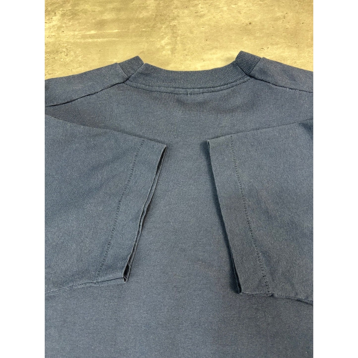 Vintage 90s Sunoco Fuel Graphic Spellout Logo T-Shirt Size XL Blue