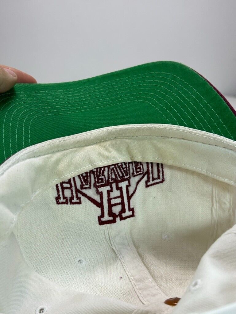 Vintage 90s Harvard NCAA Collegiate Embroidered Spell Out Snapback Hat OSFA