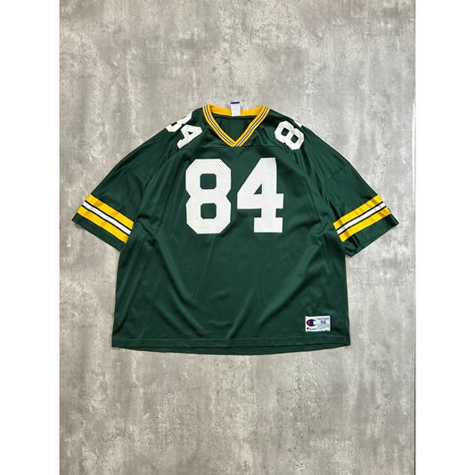 Vintage 90s BIll Schroeder #84 Green Bay Packers Champion Jersey Size 3XL