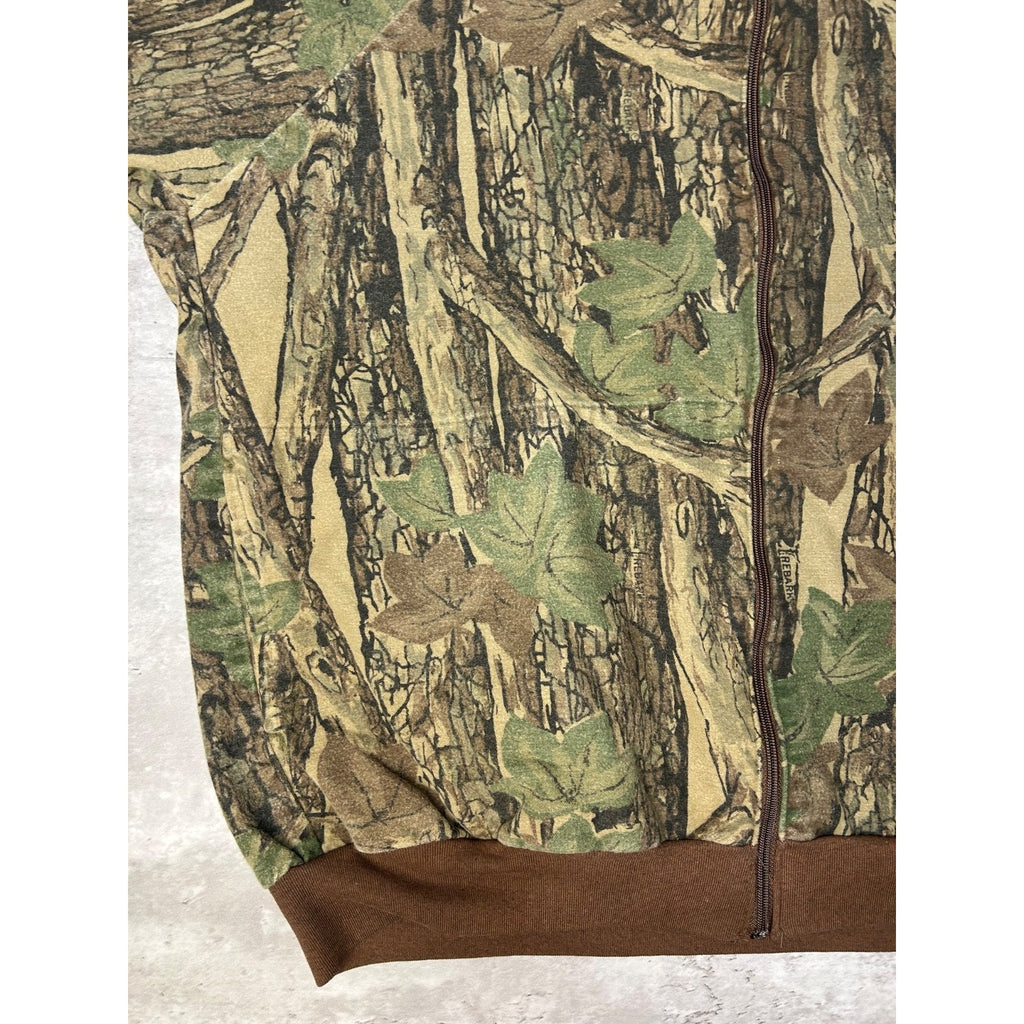Vintage 90s Ocoee Realtree Camo Full Zip Hunting Bomber Jacket Size 2XL