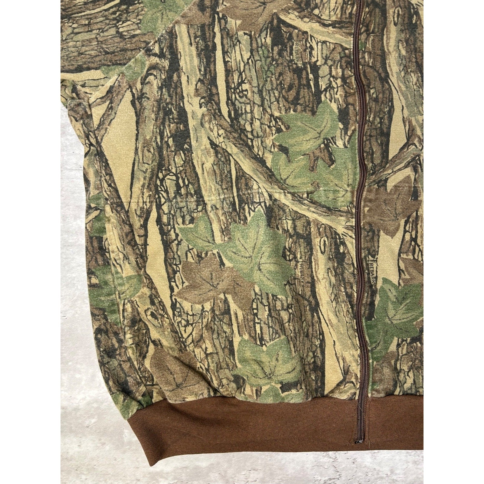 Vintage 90s Ocoee Realtree Camo Full Zip Hunting Bomber Jacket Size 2XL