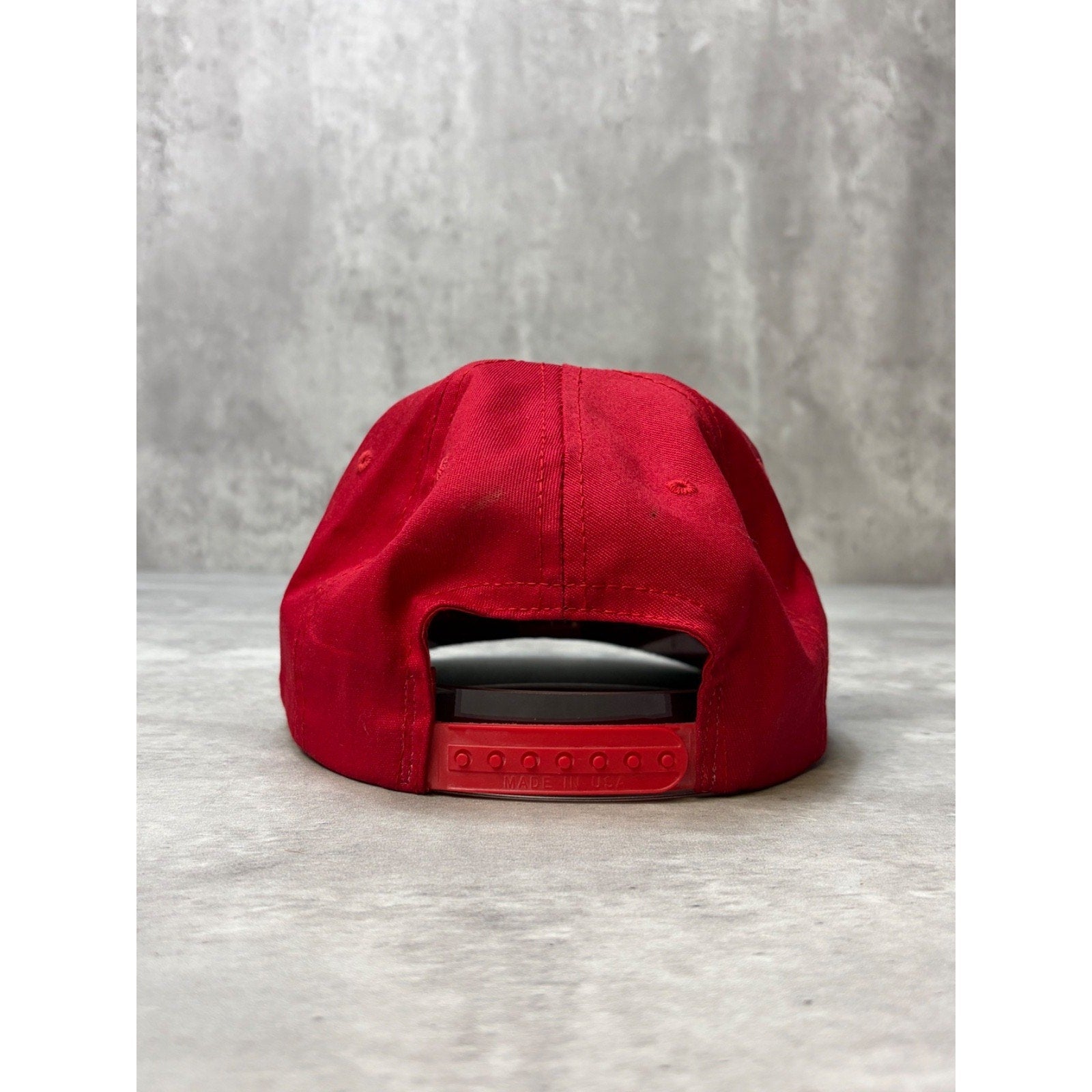 Vintage 90s Indiana Hoosiers NCAA Embroidered Spellout Logo Snapback Hat OSFA