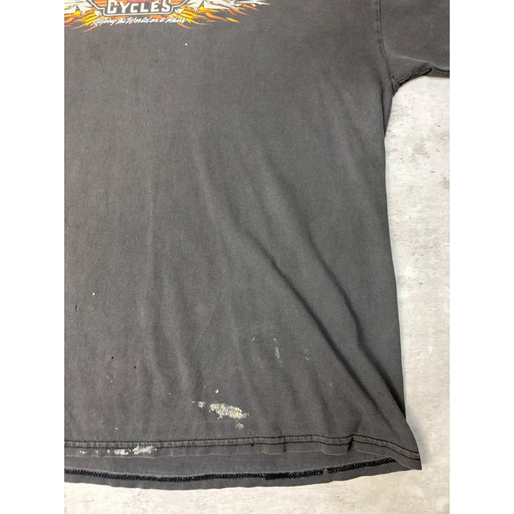 Vintage 2002 J&P Cycles Bike Week Spellout Graphic T-Shirt Size XL